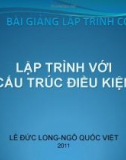 Bài giảng Lập trình cơ bản: Bài 3 - TS. Ngô Quốc Việt