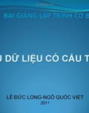 Bài giảng Lập trình cơ bản: Bài 7 - TS. Ngô Quốc Việt