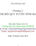 Bài giảng Kinh tế lượng - Chương 1: Mô hình hồi quy tuyến tính hai biến