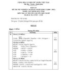 Đáp án đề thi tốt nghiệp cao đẳng nghề khóa 3 (2009-2012) – Nghề: Lập trình máy tính – Môn thi: Lý thuyết chuyên môn nghề - Mã đề thi: DA LTMT-LT39