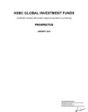 HSBC GLOBAL INVESTMENT FUNDS investment company with variable capital incorporated in Luxembourg