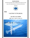 Bài tiểu luận: Vaccine và ứng dụng