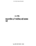 Bài giảng Nguyên lý thống kê kinh tế - Trần Kim Thanh