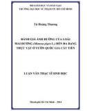 Luận văn Thạc sĩ Sinh học: Đánh giá ảnh hưởng của loài mai dương (Mimosa Pigra L.) đến đa dạng thực vật ở Vườn quốc gia Cát Tiên