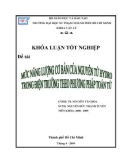 Khóa luận tốt nghiệp Vật lý: Mức năng lượng cơ bản của nguyên tử hydro trong điện trường theo phương pháp toán tử