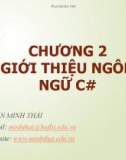 Bài giảng Nhập môn lập trình: Chương 2 - Trần Minh Thái