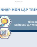 Bài giảng Nhập môn lập trình: Tổng quan về ngôn ngữ lập trình C - Nguyễn Đình Hưng