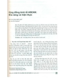 Cộng đồng Kinh tế ASEAN: Khả năng và hiện thực