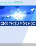 Bài giảng Phân tích và thiết kế hệ thống thông tin: Chương giới thiệu - Trần thị Huế