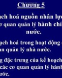 Bài giảng Tổ chức nhân sự hành chính nhà nước: Chương 5 - ThS. Trương Quang Vinh