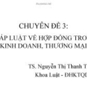 Bài giảng Chuyên đề 3: Pháp luật về hợp đồng trong kinh doanh, thương mại