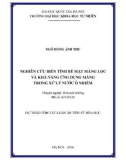 Dự thảo tóm tắt Luận án Tiến sỹ Hóa học: Nghiên cứu biến tính bề mặt màng lọc và khả năng ứng dụng màng trong xử lý nước ô nhiễm