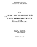 Nghiên cứu khoa học: Tổng hợp - nghiên cứu tính chất một số dẫn xuất 2- MERCAPTOBENZOTHIAZOL