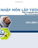 Bài giảng Nhập môn lập trình - Bài 5: Câu lệnh lặp