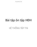 Bài giảng Bài tập ôn tập HĐH