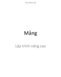 Bài giảng Lập trình nâng cao - Chương 3: Mảng