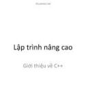 Bài giảng Lập trình nâng cao - Chương 1: Giới thiệu về C++