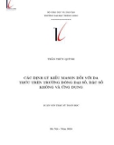 Luận văn Thạc sỹ Toán học: Các định lý kiểu Mason đối với đa thức trên trường đóng đại số, đặc số không và ứng dụng