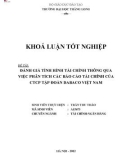 Khóa luận tốt nghiệp: Đánh giá tình hình tài chính thông qua việc phân tích các báo cáo tài chính của CTCP Tập đoàn DABACO Việt Nam