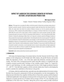 Impact of labor on the economic growth of Vietnam: History, situation and prediction