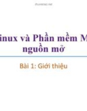 Bài giảng Linux và phần mềm mã nguồn mở: Bài 1 - Trương Xuân Nam