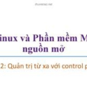 Bài giảng Linux và phần mềm mã nguồn mở: Bài 12 - Trương Xuân Nam