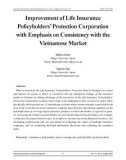 Improvement of life insurance policyholders' protection corporation with emphasis on consistency with the Vietnamese market