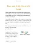 4 mẹo quản lý tính riêng tư trên Google