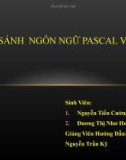 SO SÁNH NGÔN NGỮ PASCAL VÀ C