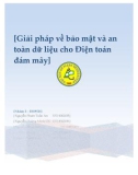 Giải pháp về bảo mật và an toàn dữ liệu cho điện toán đám mây