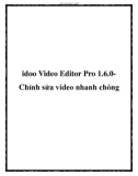 idoo Video Editor Pro 1.6.0 Chỉnh sửa video nhanh chóng