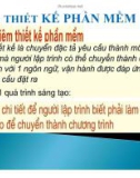 Bài giảng Thiết kế phần mềm