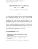 Independent directors and the long-run performance of IPOs