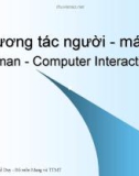 Bài giảng Tương tác người máy - Bùi Thế Duy