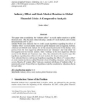 Industry effect and stock market reaction to global financial crisis: A comparative analysis