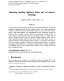 Industry herding, spillover index and investment strategy