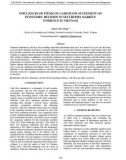 Influences of items on cash flow statement on investors' decision in securities market: Evidence in Vietnam