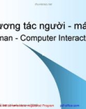 Bài giảng Tương tác người - máy (Human Human - Computer InteractionComputer Interaction)