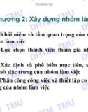 Bài giảng Quản trị nhóm làm việc: Chương 2 - ĐH Thương mại