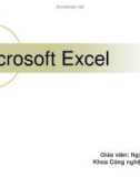 Bài giảng Chương 4: Microsoft Excel - Nguyễn Dũng