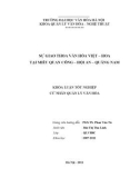 Khóa luận tốt nghiệp cử nhân quản lý văn hóa: Sự giao thoa văn hóa Việt – Hoa tại miếu quan công – Hội An – Quảng Nam