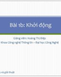 Bài giảng Cấu trúc dữ liệu và giải thuật: Bài 1b - Hoàng Thị Điệp (2014)