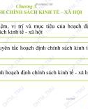 Bài giảng điện tử học phần Chính sách kinh tế xã hội: Chương 3 - ĐH Thương mại