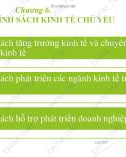 Bài giảng điện tử học phần Chính sách kinh tế xã hội: Chương 6 - ĐH Thương mại