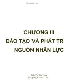 Bài giảng Kinh tế nguồn nhân lực: Chương 3 - Trần Thị Thu Trang