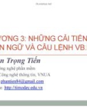 Bài giảng Lập trình .Net với VB.NET - Chương 3: Những cải tiến về ngôn ngữ và câu lệnh VB.Net