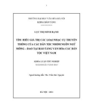 Tóm tắt Khóa luận tốt nghiệp khoa Bảo tàng học: Tìm hiểu giá trị các loại nhạc cụ truyền thống của các dân tộc nhóm ngôn ngữ Mông – Dao tại Bảo tàng Văn hóa các dân tộc Việt Nam