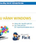 Bài giảng Hệ điều hành windows: Bài 1 - NguyễnQuốcSử