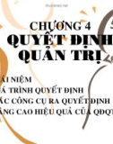 Bài giảng Quản trị học: Chương 4 - Trường Đại học Kinh tế