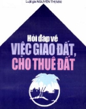 Việc giao đất, cho thuê đất - Sổ tay hỏi đáp về pháp luật: Phần 1